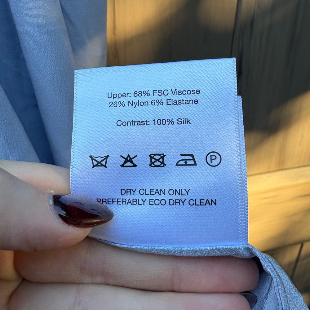 Esse Studios Illi Strapless Stretch-Knit And Silk… - image 8